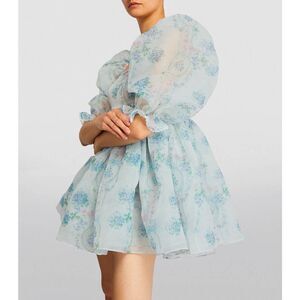 Selkie The Puff Mini Dress floral Print XS